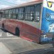 El bus perdió las ruedas traseras. Foto: Gentileza