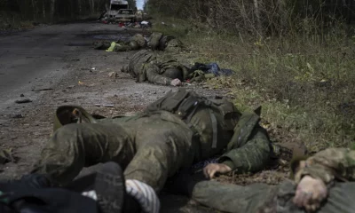 Cuerpos de soldados rusos muertos en Lyman, Ucrania. Foto: Infobae. Archivo.