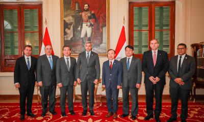 Momento de la reunión. (Foto/Gentileza Presidencia de la República)