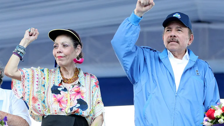 Rosario Murillo y Daniel Ortega. Foto: Infobae