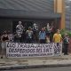 Una manifestación que se realizó en su momento frente a Canal 9. Foto: SPP