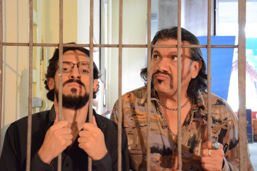 Ronald Maluf y Mario Toñánez en "Secuestrados en el galpón". Cortesía