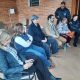 Los senadores Georgia Arrúa, Eusebio Ramón Ayala y Gilberto Apuril visitaron a las familias de los secuestrados. Foto: Senado