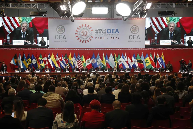 Última Asamblea General de la OEA en Lima, Perú . Foto: Infobae