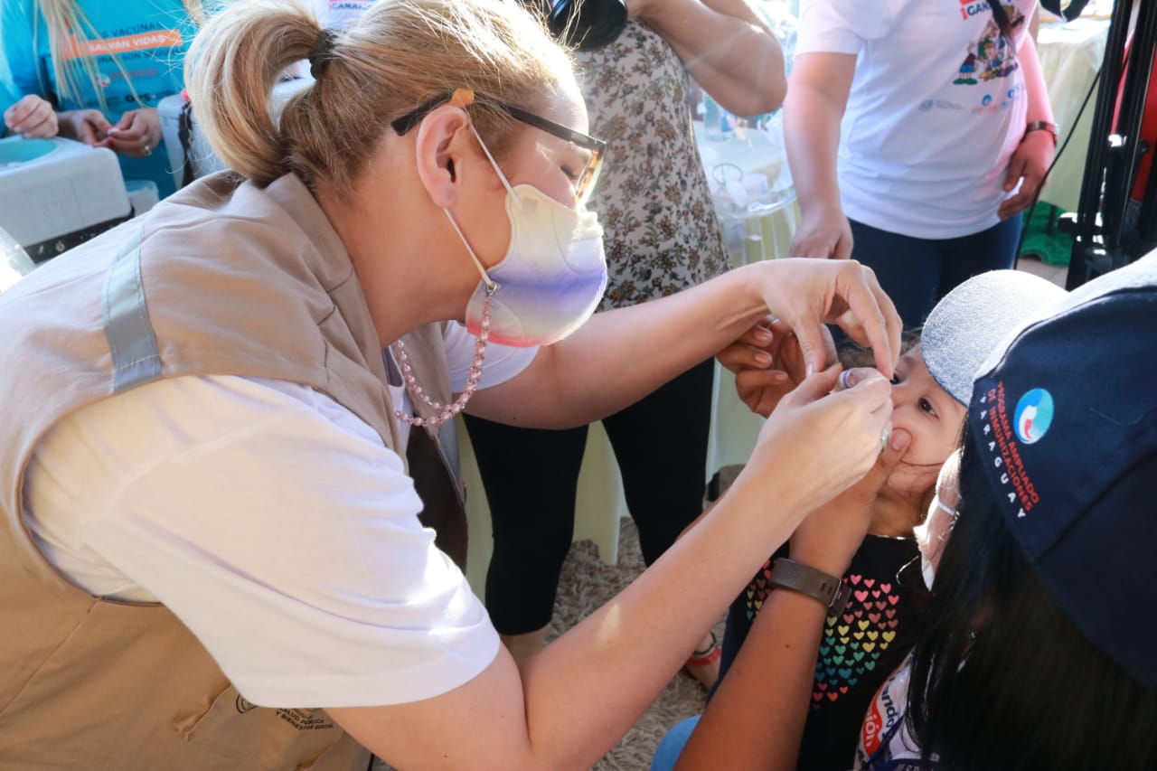 Salud inició la campaña de inmunización “Ocho días de acción por la vacunación” contra el virus de la poliomielitis.(Foto: Gentileza)