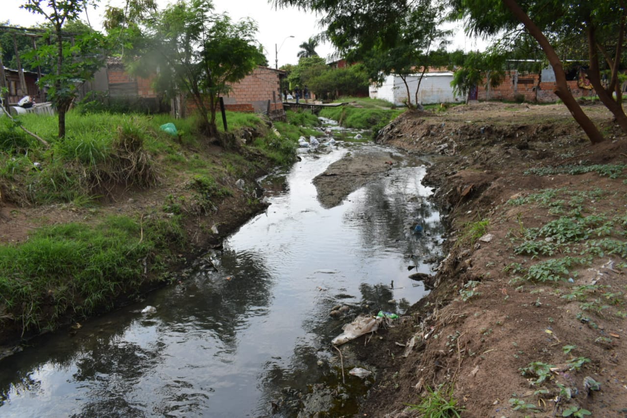 Zona de canalización. Foto: Municipalidad de Asunción