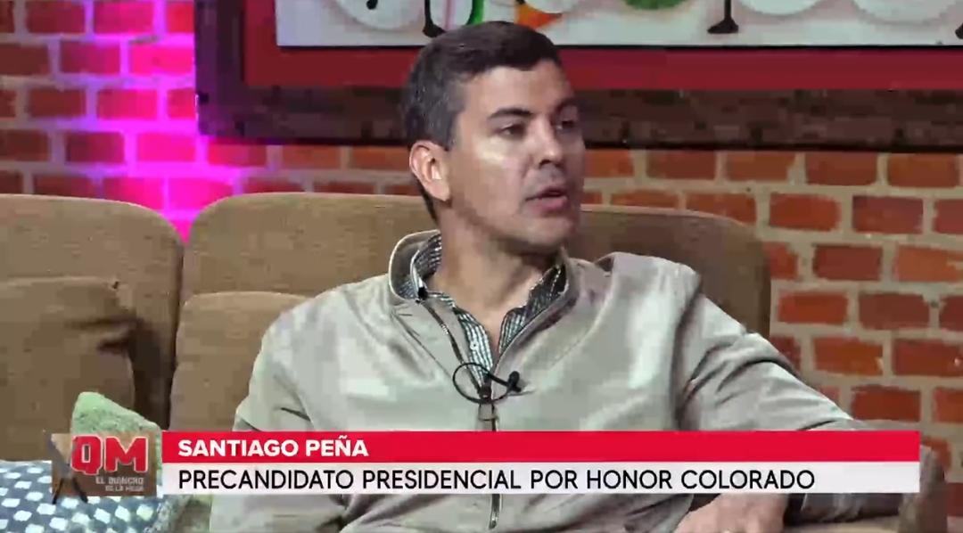 Santiago Peña, precandidato a la presidencia por Honor Colorado. Foto: El Quincho de la Mega