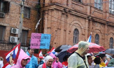 Los grupos provida y profamilia se convocaron para protestar contra el PNTE. Foto: Gentileza