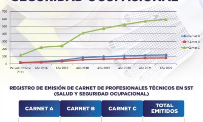 Datos de la Dirección de Salud y Seguridad Ocupacional del MTESS.