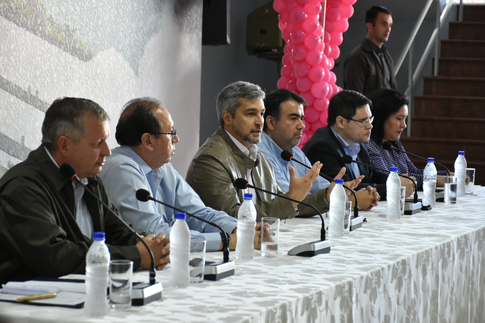 El jefe de Estado, Mario Abdo Benítez, recorrió el departamento de Alto Paraná. Foto: Gentileza