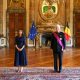 Zoila Yanira Müller Goff, embajadora de Nicaragua en Bruselas, presenta sus credenciales al rey Felipe de Bélgica, el 29 de junio de 2022. Foto: El País.