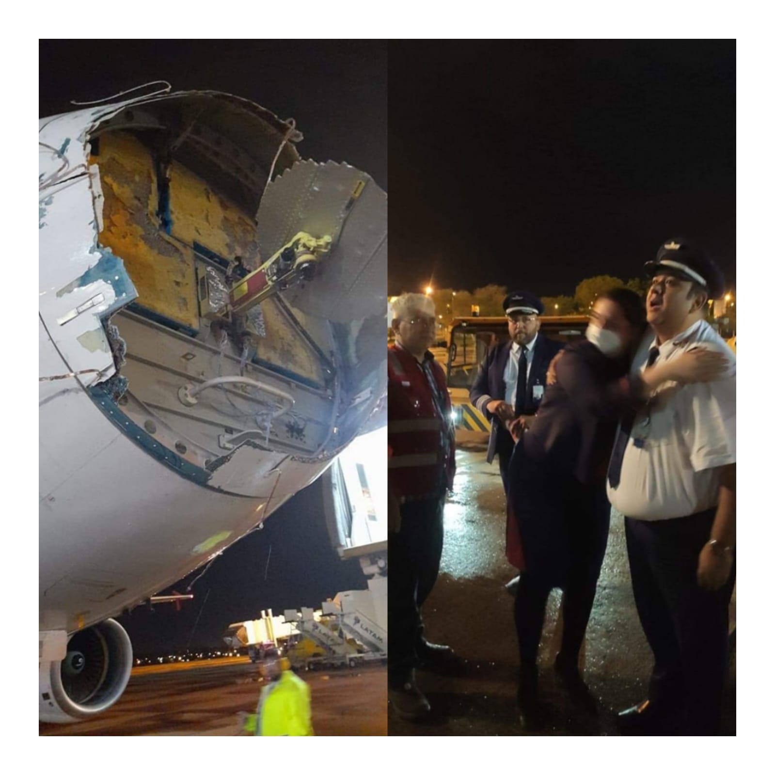 Mucha incertidumbre vivieron los pasajeros del avión que atravesó la tormenta. Foto: Gentileza