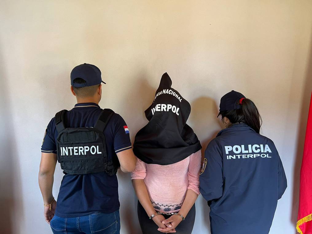 La mujer fue detenida en Itapúa. Foto: Gentileza