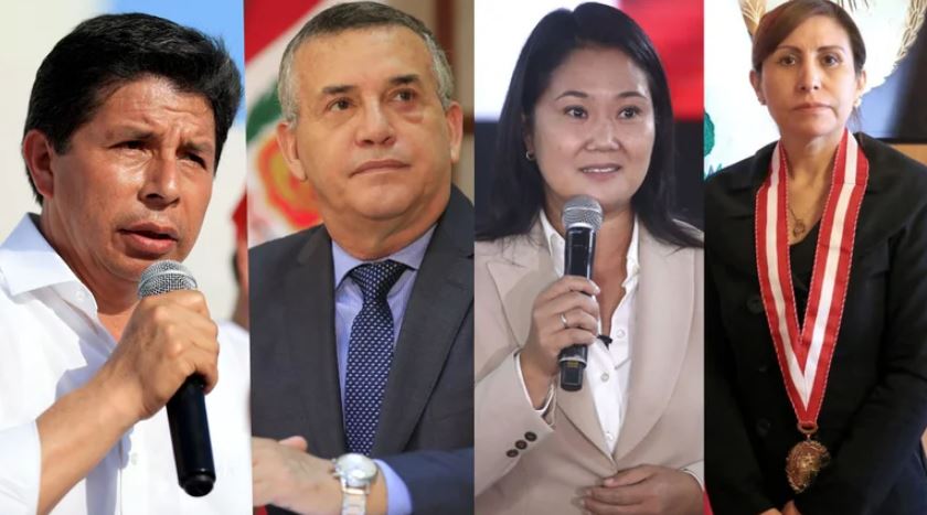 Pedro Castillo, Daniel Urresti, Keiko Fujimori y Patricia Benavides aparecen como "muertos", según el Sistema Informático Nacional de Defunciones (Sinadef). Foto: Infobae