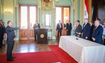 Juramento de Edgar Taboada como nuevo ministro de Justicia. Foto: Gentileza