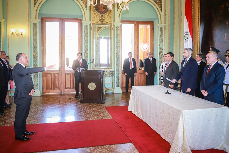 Juramento de Edgar Taboada como nuevo ministro de Justicia. Foto: Gentileza