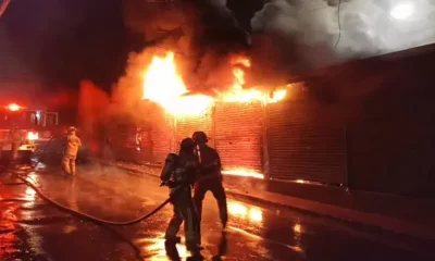 El fuego se produjo en las primeras horas de este martes. Foto: Gentileza