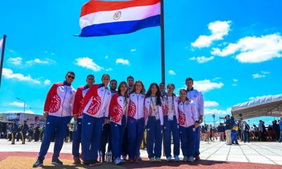 La tricolor ya flamea en la Plaza de las Banderas entre las demás enseñas que son parte de esta esperada justa deportiva. Foto: Prensa SND