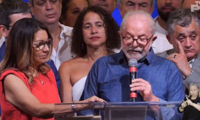 Lula dio un contundente discurso tras conocerse su victoria.Captura de video.