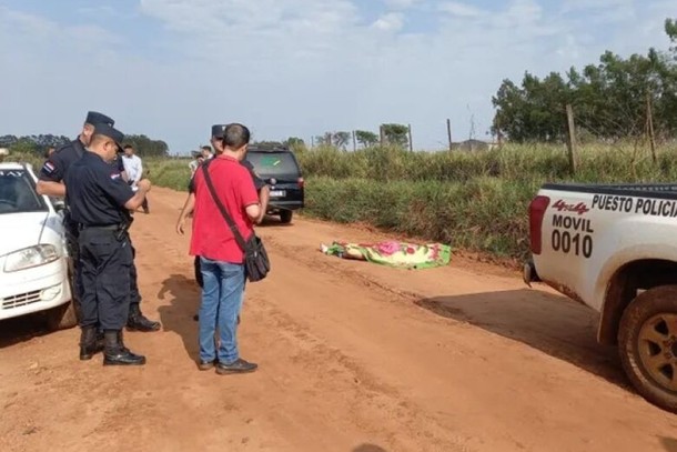 El cuerpo fue hallado en un camino vecinal. Foto: gentileza.