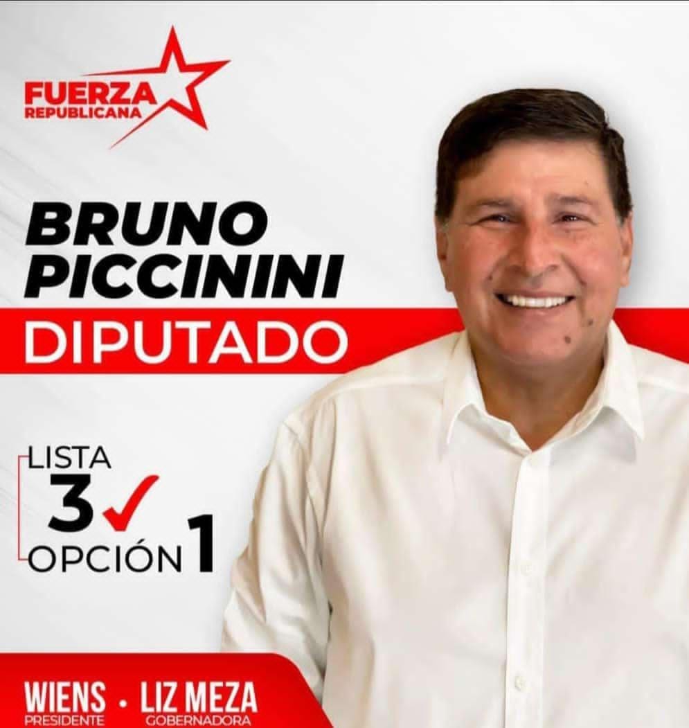 Precandidato a diputado Bruno Piccinini. Foto: Flyer