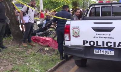 La moto quedó destrozada. Foto: Gentileza-Captura de pantalla.