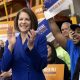 Catherine Cortez Masto, minutos después de dar su primer discurso tras el triunfo en su reelección al Senado. Foto: El Pais.