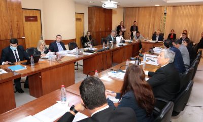 Reunión de la Comisión de Hacienda del Senado. Foto: Gentileza.