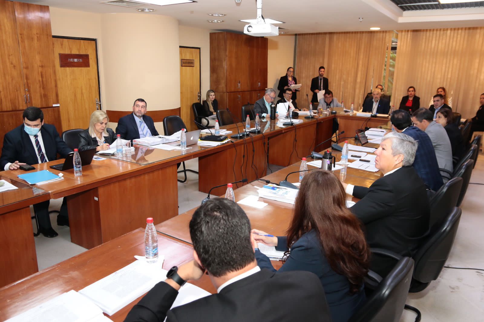 Reunión de la Comisión de Hacienda del Senado. Foto: Gentileza.