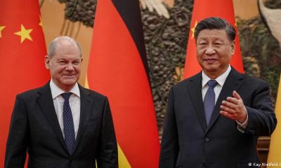 El canciller alemán, Olaf Scholz y el presidente de China, Xi Jinping. Foto: DW