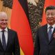 El canciller alemán, Olaf Scholz y el presidente de China, Xi Jinping. Foto: DW
