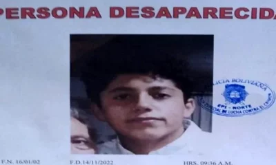 El joven chileno Fernando Enrique Salazar es intensamente buscado. Foto: Infobae.