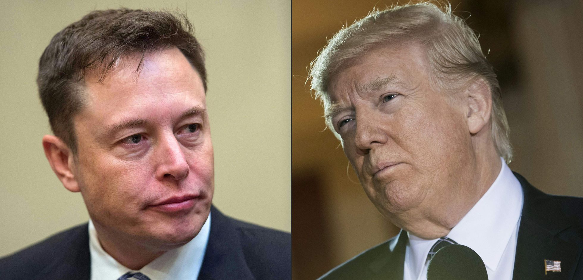 Elon Musk y Donald Trump, en un acto en la Casa Blanca en 2017. Foto: El País.