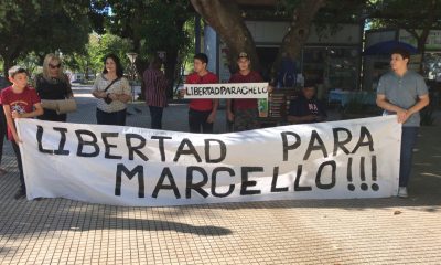 Familiares y amigos piden libertad para Marcello Fretes. Foto: Gentileza.