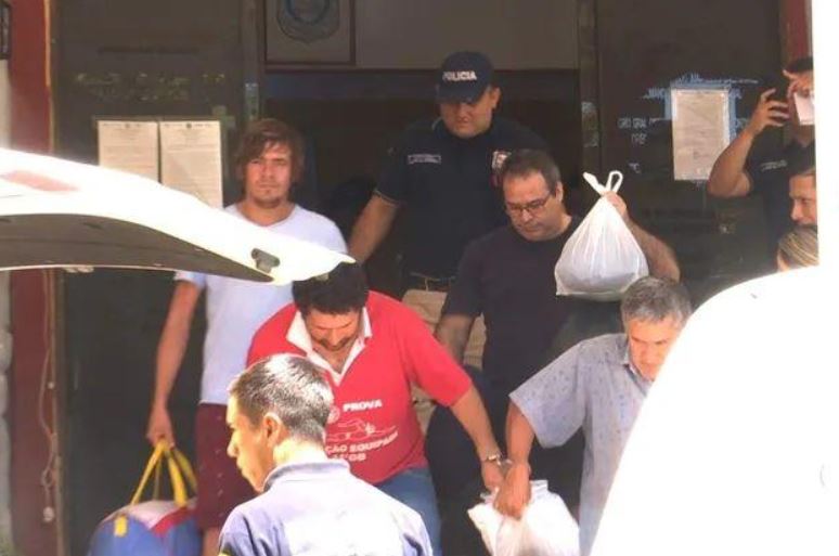 Carlos Granada fue trasladado a la cárcel de Emboscada, este lunes. Foto: Gentileza.