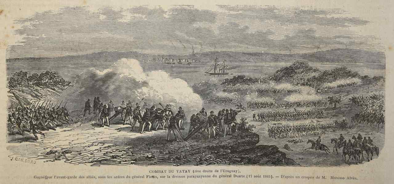 L’Illustration, 18 de noviembre de 1865. "Combate de Yatay". Acervo Milda Rivarola. Cortesía
