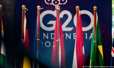 Logo de cumbre del G20 en Indonesia. Foto: DW.