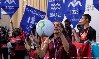 Manifestantes en la cumbre del clima de Egipto, COP27. Foto: DW.