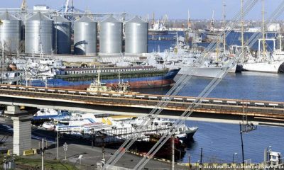 Silos de grano en el puerto de la ciudad ucraniana de Odesa. Foto: DW