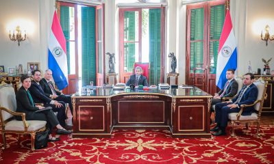 Reunión del presidente de la República, Mario Abdo Benítez con el embajador Marc Ostfield. Foto: Gentileza.