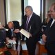 Exsenador Jorge Oviedo Matto, presentó pedido en la mesa de entrada del Senado. Foto: Gentileza