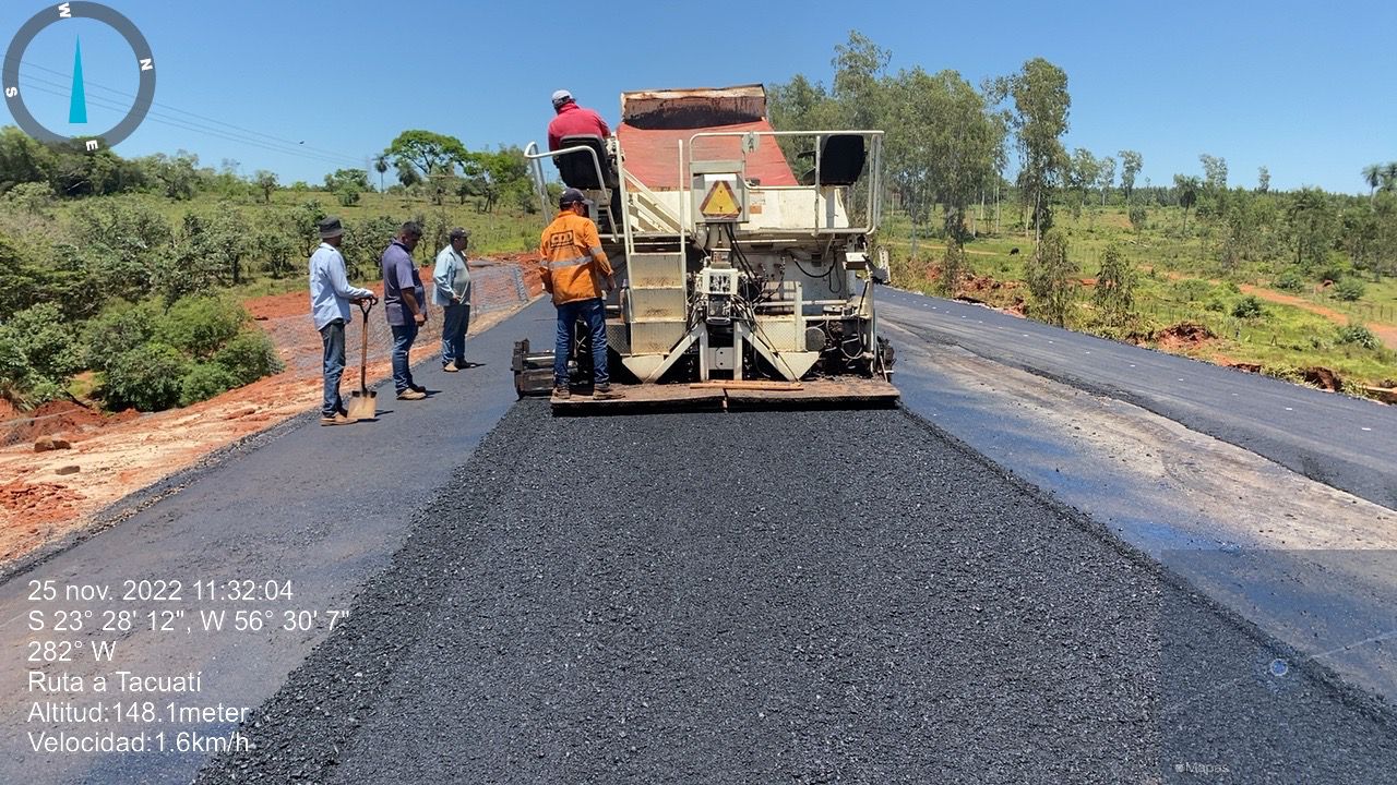 Así está quedando el puente Tacuatí. Foto: MOPC