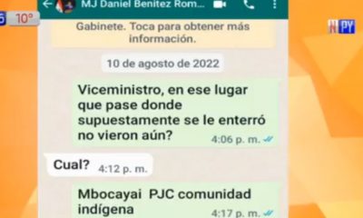 Capturas de los mensajes publicados en NPY