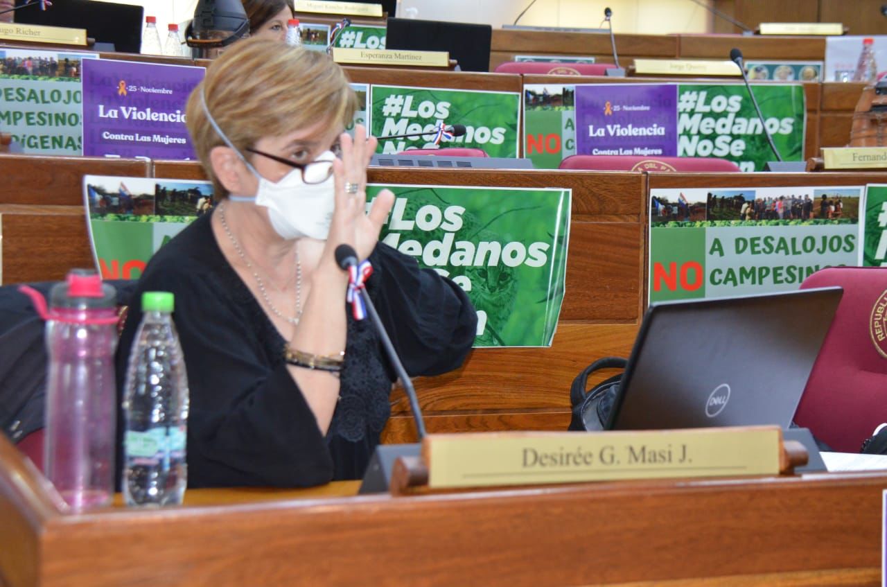 Senadora Desireé Masi. Foto: Gentileza.