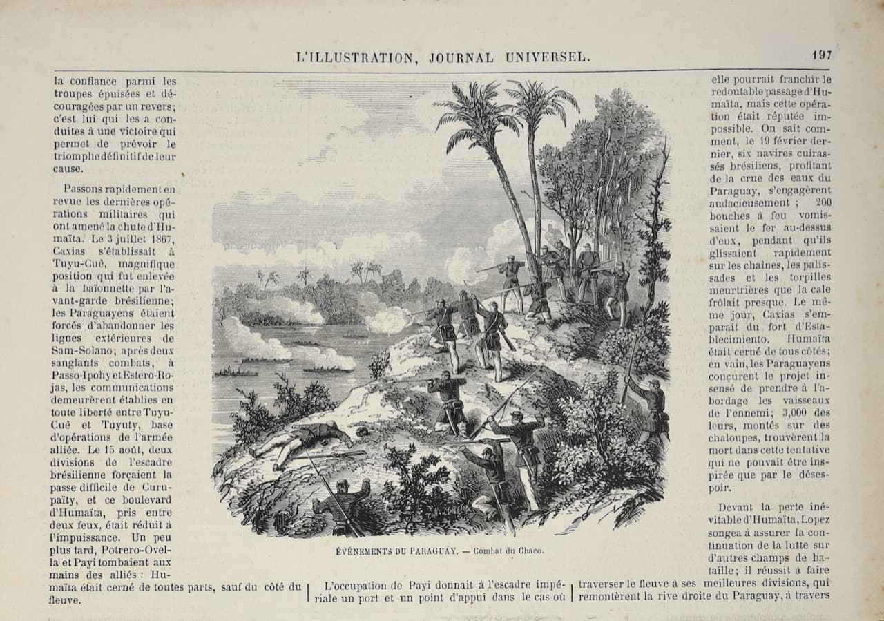  L’Illustration, 26 de septiembre de 1868. “Combate del Chaco”. Acervo Milda Rivarola © Fernando Franceschelli
