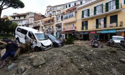 Al menos ocho muertos a causa de un alud provocado por las intensas precipitaciones en la isla italiana de Isquia. Foto: Europapress.
