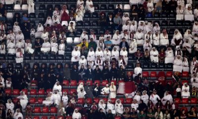 Público en el partido Qatar-Ecuador. Foto: Infobae.