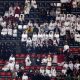 Público en el partido Qatar-Ecuador. Foto: Infobae.