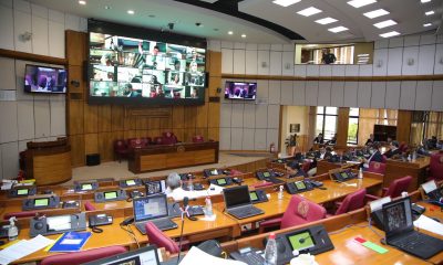 Sesión de la Cámara de Senadores. Foto: Gentileza.