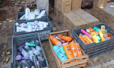 Allanamiento de cosméticos de presunto contrabando. Foto: Ministerio Público